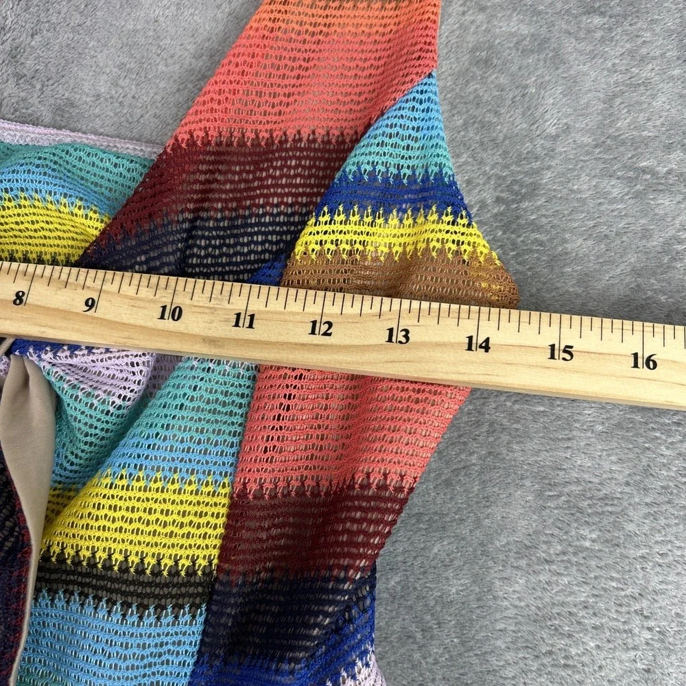 Karlie Dress Size M Striped Knit Skater Halter Top Lined Mod Retro‎ 70's Vintage